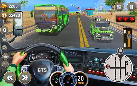 Army Bus Driving Games 3D