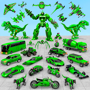 Dino Robot - Car Robot Games