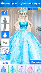 Ice Princess Wedding Dress Up