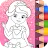Princess Coloring & Dress Up