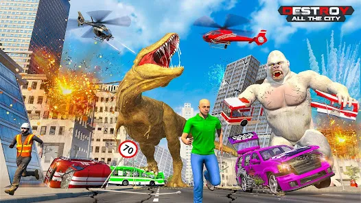Angry Dinosaur City Rampage
